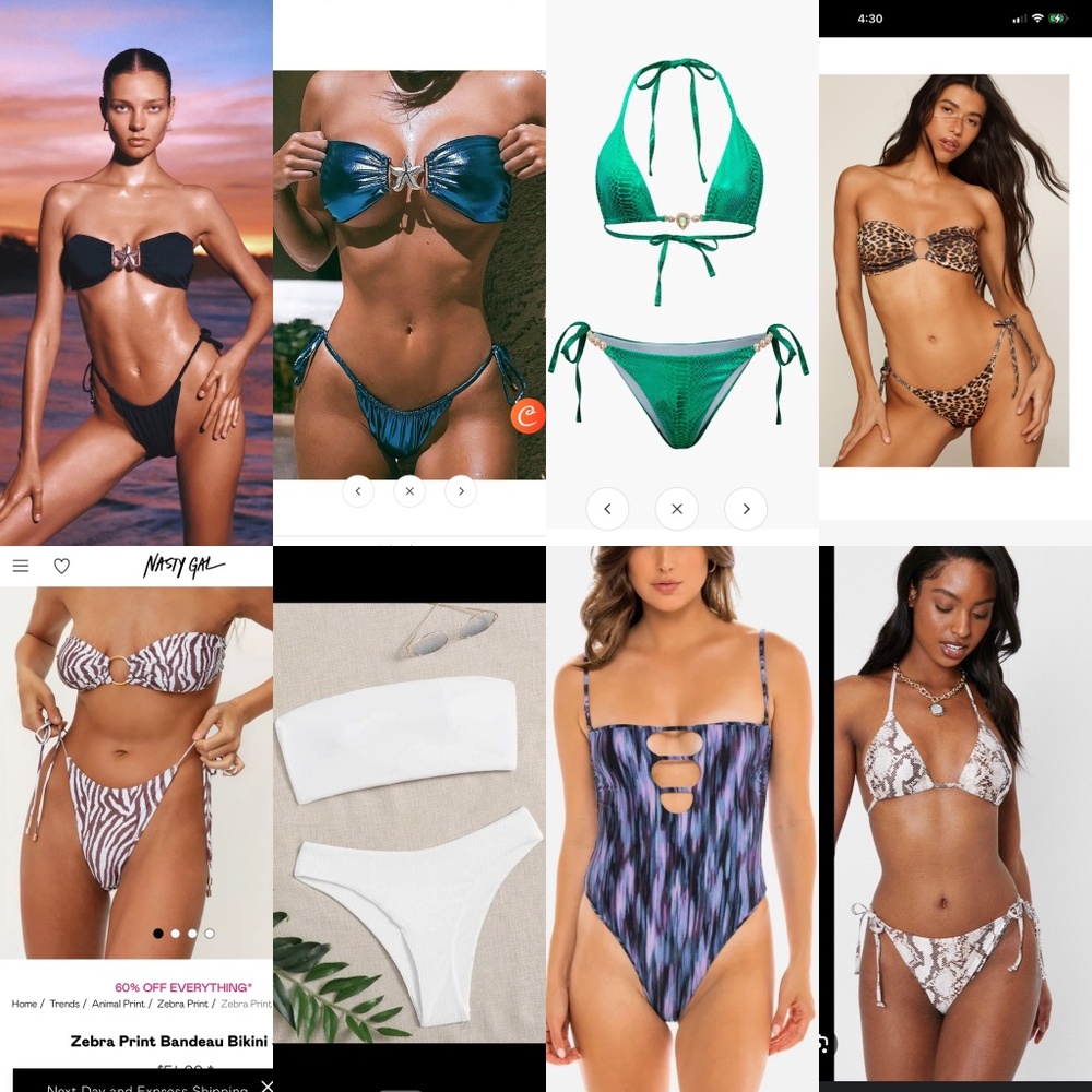Bikini bundle Nasty Gal, Micas, JMP the label